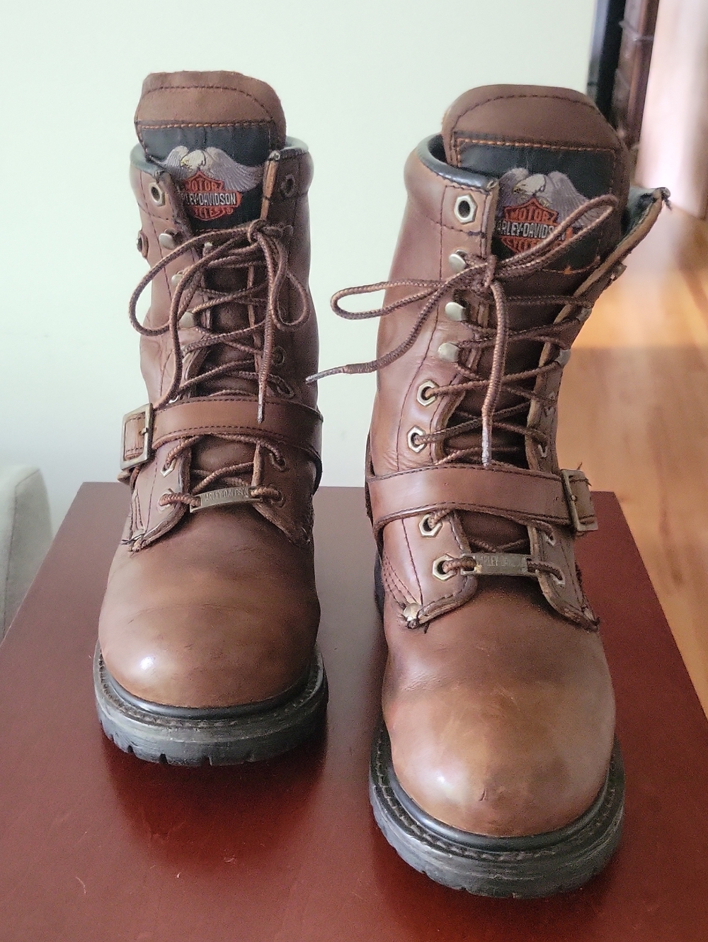 Harley-Davidson Boots 8 Brown Vintage Y2K